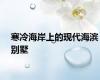 寒冷海岸上的现代海滨别墅