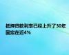 抵押贷款利率已经上升了30年 固定在近4%