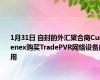 1月31日 自封的外汇聚合商Currenex购买TradePVR网络设备应用
