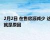 2月2日 在售房源减少 这就是原因