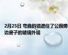 2月25日 弯曲的墙遮住了公园旁边房子的玻璃外墙