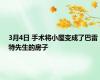 3月4日 手术将小屋变成了巴雷特先生的房子