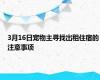 3月16日宠物主寻找出租住宿的注意事项