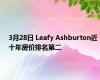 3月28日 Leafy Ashburton近十年房价排名第二