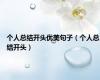 个人总结开头优美句子（个人总结开头）