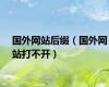 国外网站后缀（国外网站打不开）