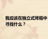 我应该在独立式烤箱中寻找什么？