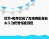 贝茨·梅西完成了海滩边覆盖着木头的汉普顿度假屋