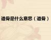 道骨是什么意思（道骨）