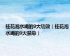 桂花泡水喝的9大功效（桂花泡水喝的9大禁忌）