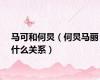 马可和何炅（何炅马丽什么关系）