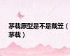 茅载原型是不是戴笠（茅载）