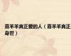 喜羊羊真正爱的人（喜羊羊真正身世）