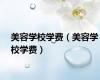 美容学校学费（美容学校学费）