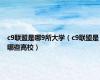 c9联盟是哪9所大学（c9联盟是哪些高校）