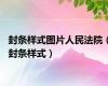 封条样式图片人民法院（封条样式）