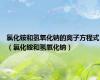 氯化铵和氢氧化钠的离子方程式（氯化铵和氢氧化钠）