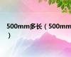 500mm多长（500mm）