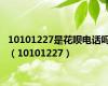 10101227是花呗电话吗（10101227）