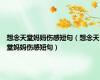想念天堂妈妈伤感短句（想念天堂妈妈伤感短句）