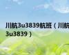 川航3u3839航班（川航3u3839）