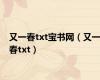 又一春txt宝书网（又一春txt）