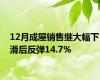 12月成屋销售继大幅下滑后反弹14.7%