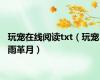 玩宠在线阅读txt（玩宠 雨革月）