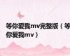 等你爱我mv完整版（等你爱我mv）