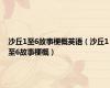 沙丘1至6故事梗概英语（沙丘1至6故事梗概）