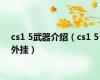 cs1 5武器介绍（cs1 5外挂）