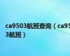 ca9503航班查询（ca953航班）