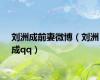 刘洲成前妻微博（刘洲成qq）