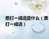 票打一成语是什么（票打一成语）