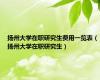 扬州大学在职研究生费用一览表（扬州大学在职研究生）
