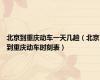 北京到重庆动车一天几趟（北京到重庆动车时刻表）