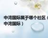 中湾国际属于哪个社区（中湾国际）