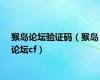 猴岛论坛验证码（猴岛论坛cf）