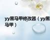 yy黑马甲修改器（yy黑马甲）
