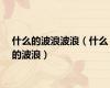 什么的波浪波浪（什么的波浪）
