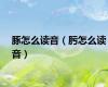 豚怎么读音（肟怎么读音）