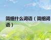 简组什么词语（简组词语）