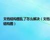 文档结构图乱了怎么解决（文档结构图）