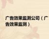广告效果监测公司（广告效果监测）