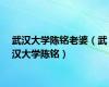 武汉大学陈铭老婆（武汉大学陈铭）