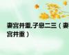 妻宫并重,子息二三（妻宫并重）