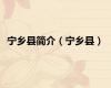 宁乡县简介（宁乡县）