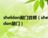 sheldon敲门音频（sheldon敲门）