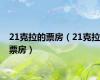 21克拉的票房（21克拉票房）