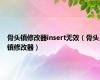 骨头镇修改器insert无效（骨头镇修改器）